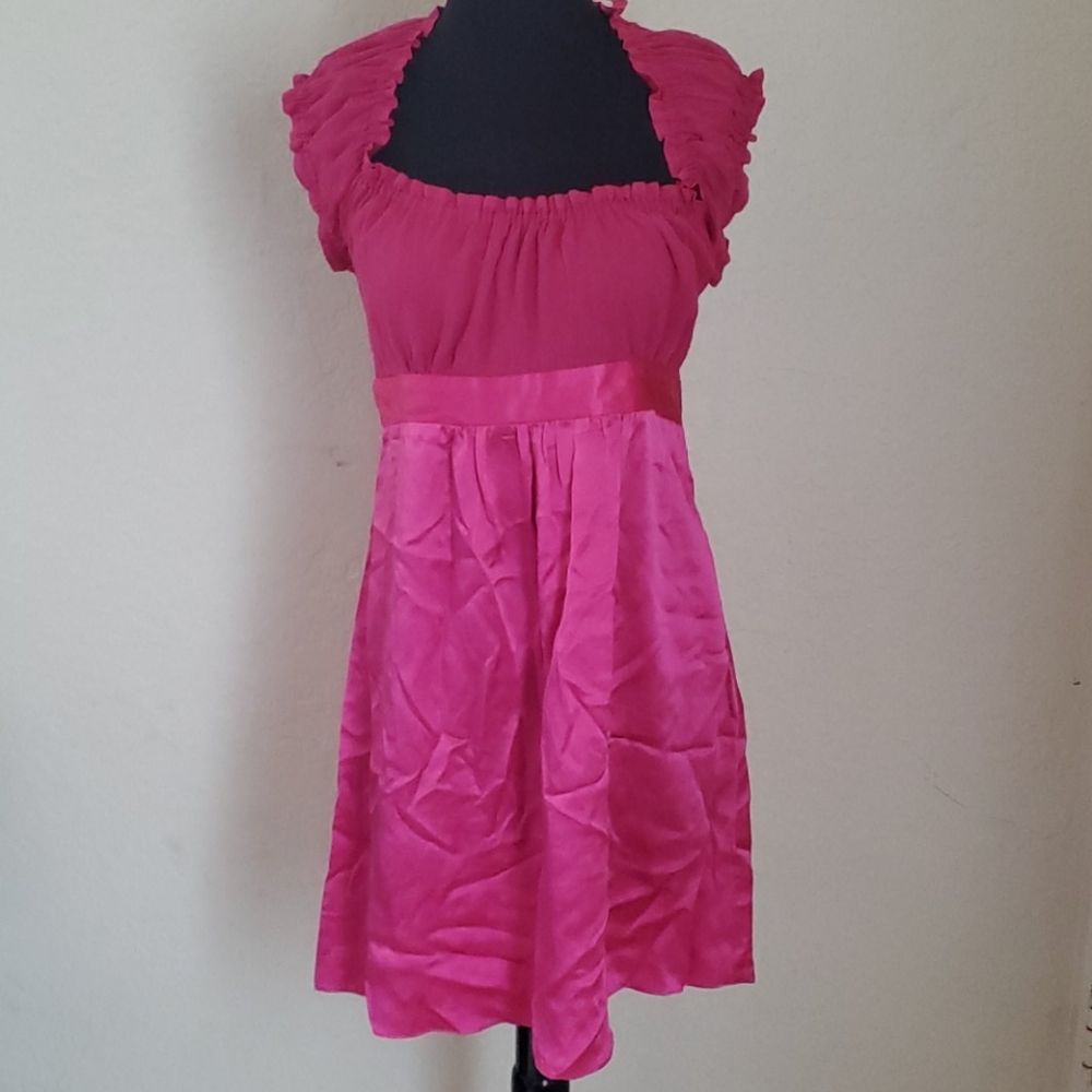 Betsey Johnson gathered neck dress